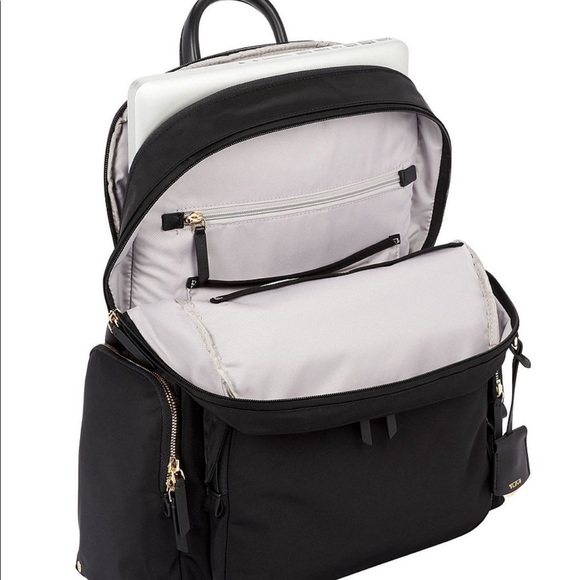 Tumi Black Backpack with Gold Hardware main image 12
